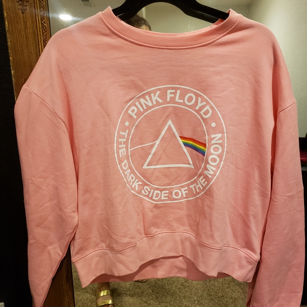 Baby pink EUC pink floyd sweater!